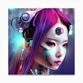 Robot Girl 5 Canvas Print
