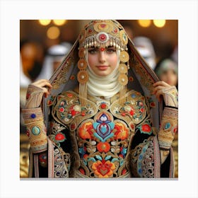 Muslim Bride 1 Canvas Print