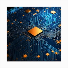 Circuit Board 52 Canvas Print