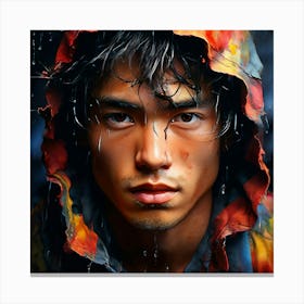 Watercolor A Young Man Studio Photography Complex Details High Detail Di Nickerson Style Canvas Print