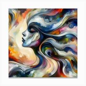 Abstract Of A Woman 2 Canvas Print