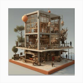 Leonardo Vision Xl Art Hub Fair 3d 2 (2) Canvas Print