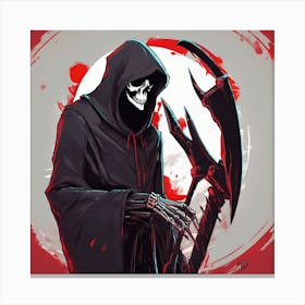 "The Grim Reaper: A Symbol of Mortality and Mystery" Canvas Print