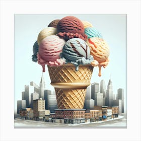 Ice Cream Cone 4 Canvas Print