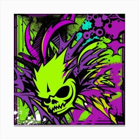 Splatter Skull 3 Canvas Print