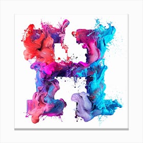 Letter H 6 Canvas Print