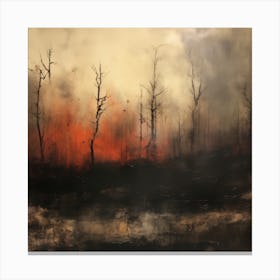 Forest Fire Canvas Print