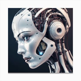 Cyborg Woman 24 Canvas Print