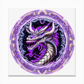 Purple Dragon Canvas Print