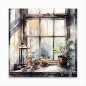 Window Sill Canvas Print