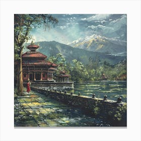 Tibetan Temple 1 Canvas Print