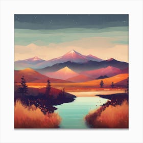 Landscape Painting 6 Canvas Print