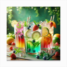 Colorful Drinks 1 Canvas Print