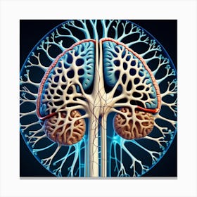 Human Lungs Canvas Print