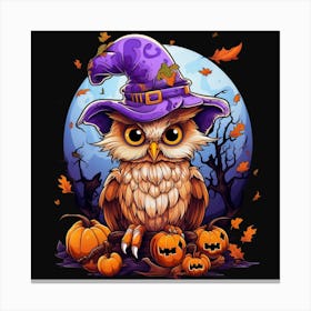 Halloween Owl Canvas Print