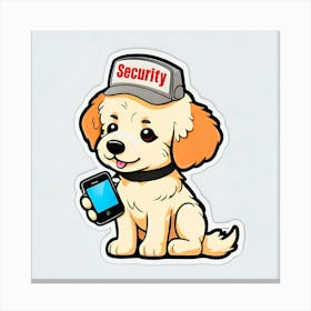 Security Dog Canvas Print