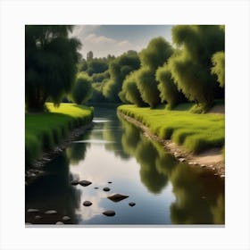 River Reflection Canvas Print