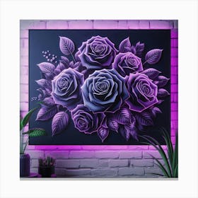 Purple Roses 36 Toile