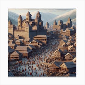 Medieval castle Canvas Print