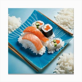 Sushi And Rice Canvas Print