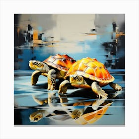 Pair of Turtles Canvas Print