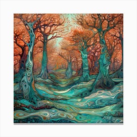 Tree Forest Mystical Forest Nature Canvas Print