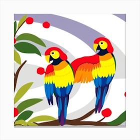 Parrots 4 Canvas Print