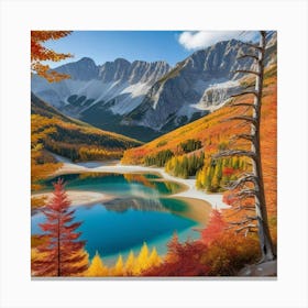 Autumn Lake 8 Canvas Print