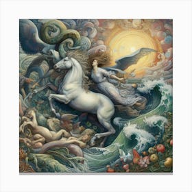 Angel Of The Sea 3 Canvas Print