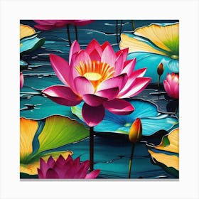 Lotus Flower 63 Canvas Print