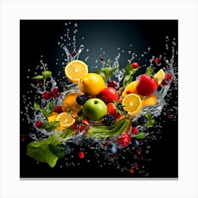 Fruit Splash 6 Canvas Print