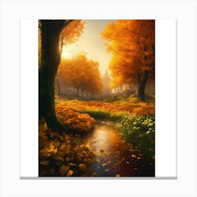 Autumn In The Forest Canvas Print