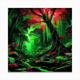 Psychedelic Forest 2 Canvas Print