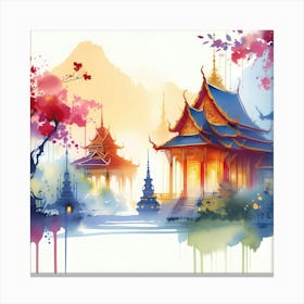 Asian Painting 4 Canvas Print