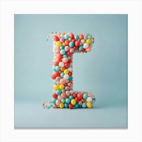 Balloon Letter E 1 Canvas Print