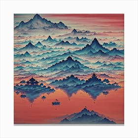 Asian Mountains Canvas Print