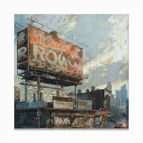 Graffiti City Canvas Print