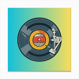 Vinyl Record 7 Canvas Print