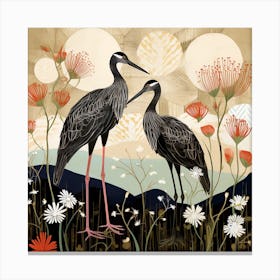 Bird In Nature Stork 4 Canvas Print