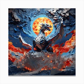 Dragon In The Sky Canvas Print