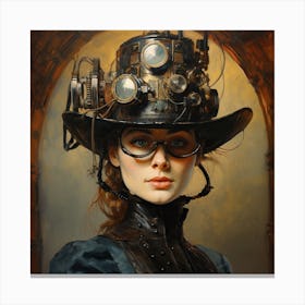 Steampunk Woman 8 Canvas Print