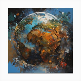 The Blue marble Canvas Print