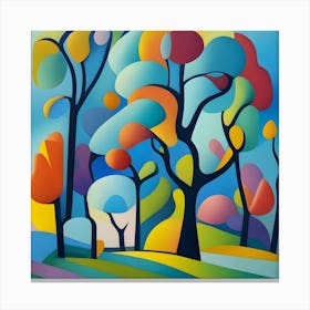 Trees In The Sky Canvas Print