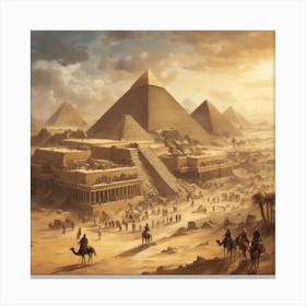 Egyptian Pyramids Canvas Print