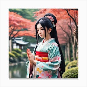 Kimono Canvas Print