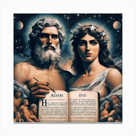 Adam And Eve 7 Canvas Print