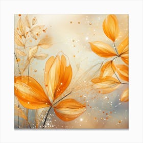 Orange Flowers Canvas Print