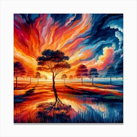 Sunset Painting Canvas Print