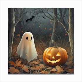 Ghost In The Woods Canvas Print