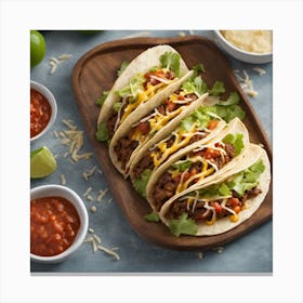 Mexican Tacos Canvas Print